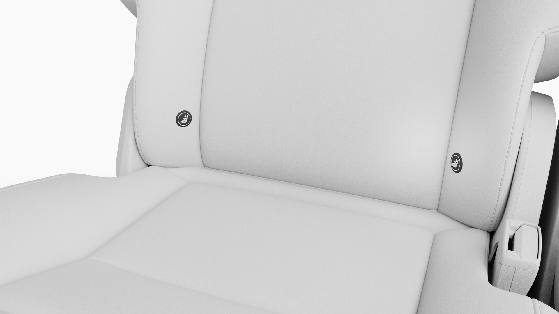 ISOFIX mounting points, rear seat