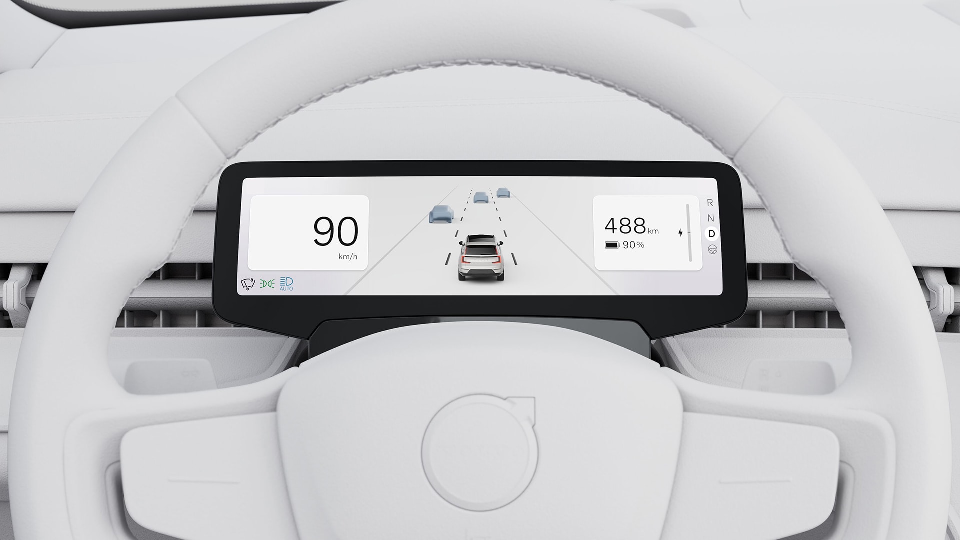 9-inch driver display