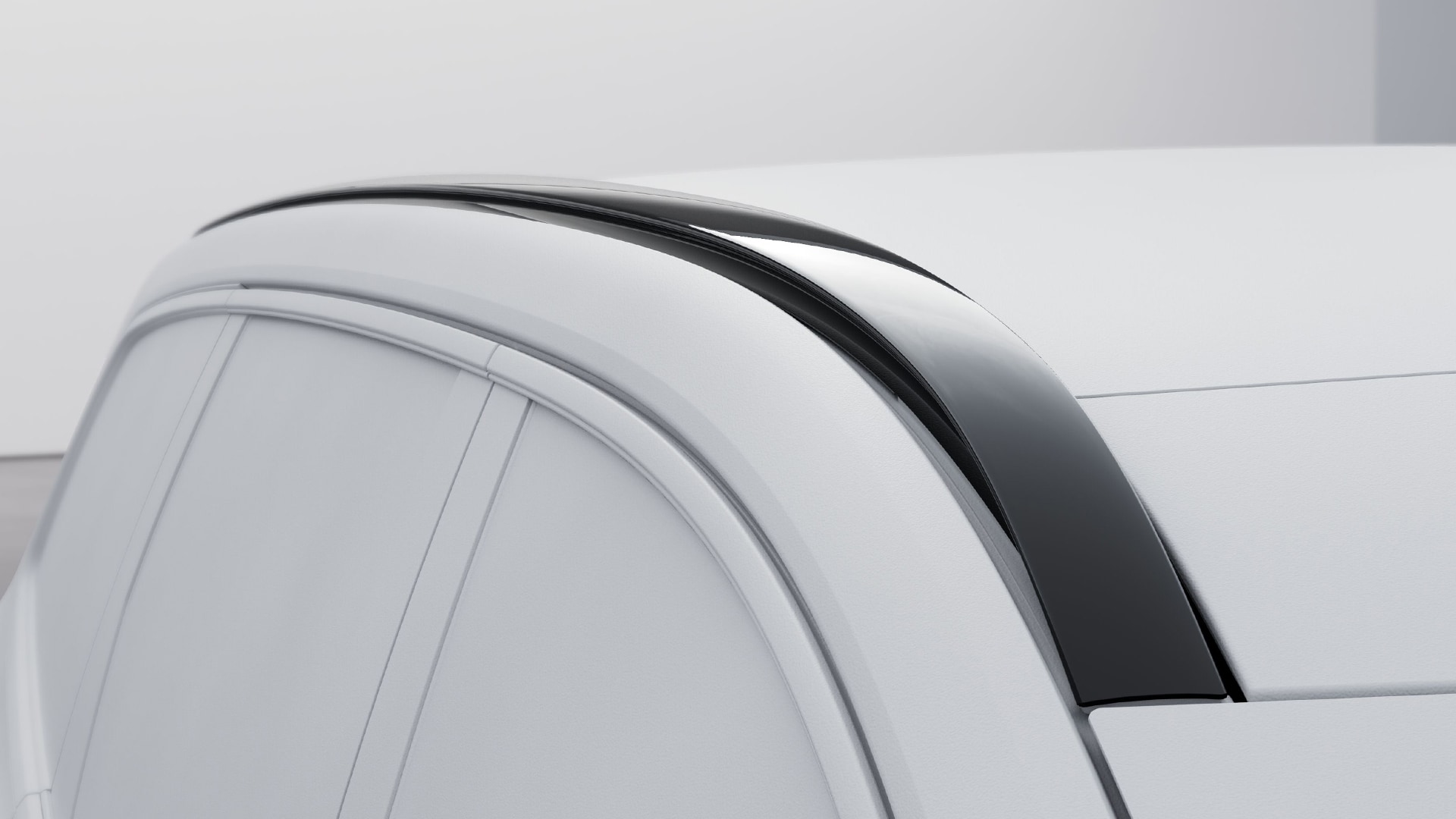 Roof rails, glossy black